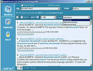 diskMETA-Personal - document search engine screenshot